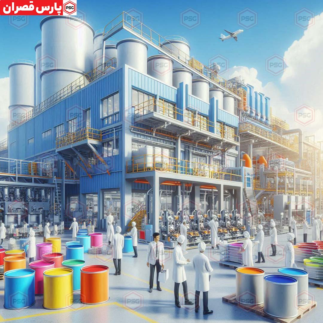 کارخانه تولید رنگ در سمنان